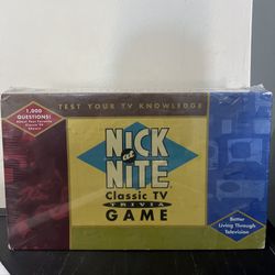 "NICK AT NITE CLASSIC TV TRIVIA GAME" 1998 CARDINAL INDUSTRIES BRAND NEW SEALED