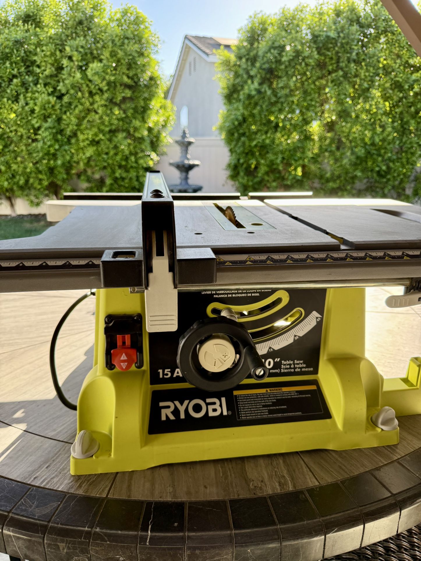 15 Amp 10 in. Compact Portable Corded Jobsite Table Saw
