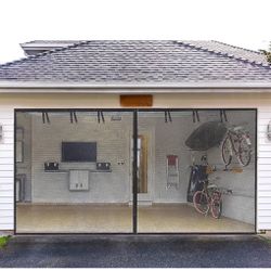 Garage Screen Door For 2 Car Grage NEW