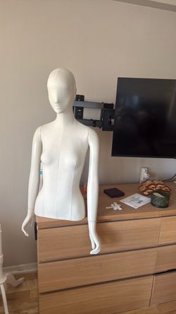 Luxury Female Mannequin | Cloth Torso + Adjustable Arms