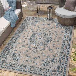 8/10 Outdoor Indoor Traditional Design Rug Carpet 