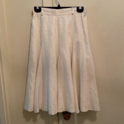 Escada A-line Skirt Cream Solid 