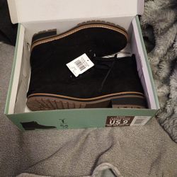 Boots Ladies Black Size 9 Kasha Bran
