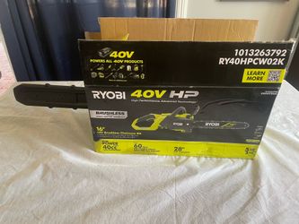 Ryobi 40V 16” Chainsaw Brushless with Battery & Charger