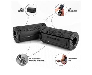 dmoose Bomber Grips thick bar fitness dumbbell