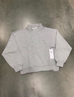 Grey quarter zip