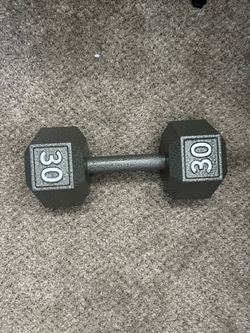 30 pound dumbbell