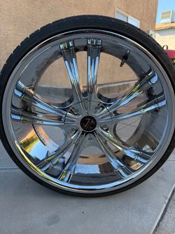 20” Chrome Rims & 225/30ZR20 Tires – Clean – 5 Lug