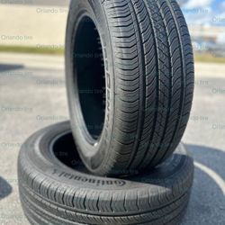 T652  235 60 18 103H  Continental  ProContact TX  2 Used Tires 80% Life 