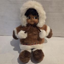 Kipmik Eskimo Girl Stuffed Animal Plush Toy Collectible
