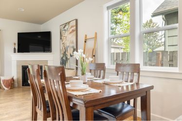 Six chair, plus dining table