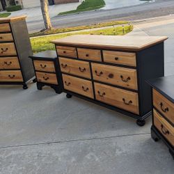 Real Wood Dresser Set With Mirror!