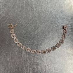 10k 2toned Diamond Bracelet 16.7grams
