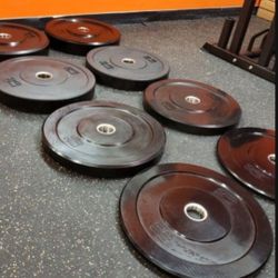 ⚫️ COMPLETE BUMPER PLATES WEIGHT SET PAIRS OF 45s, 35s, 25s,10s. ( BRAND NEW IN THE BOX)