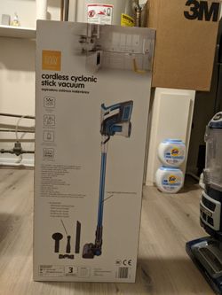 Cordless Stick Vacuum and Extra Battery (Brand New)

The cordless stick vacuum is slightly used. All attachments are new, never used.
The extra batter