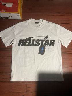 white/black hellstar classic t shirt 