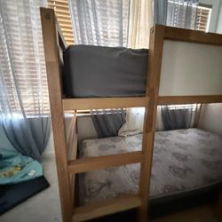 IKEA Convertible Solid Wood Bunk Bed – Twin/Twin