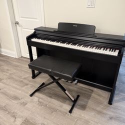 88 KEY WEIGHTED  DIGITAL PIANO WITH BENCH. EXCELLENT CONDITION. CLEAN, NO SMOKING NO PETS HOME. VERY LIGHT AND EASY TO MOVE. $300.00 OR BEST OFFER.