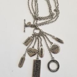 Silver Plated Charm Necklace 
