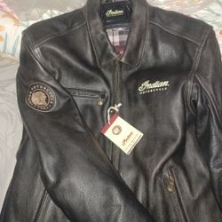 Indian Motorcycle Leather Jacket  Medium