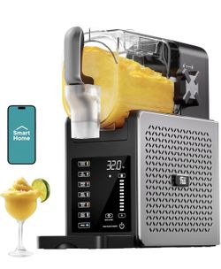 WiFi APP Control Slushie Machine, Ice Cream Maker, 6 Presets, No Ice Needed Frozen Drink Maker, 92 oz vessel, Slushie Machine for Home, LED Display, M
