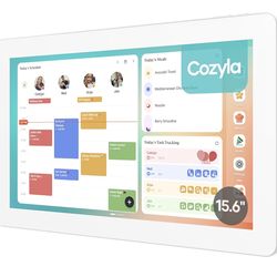 Cozyla Digital Calendar+ 2: 15.6'' Wall Planner Touch Screen Chore Chart Customize Dashboard Smart Electronic Calendar for Family Schedules Meal Plann