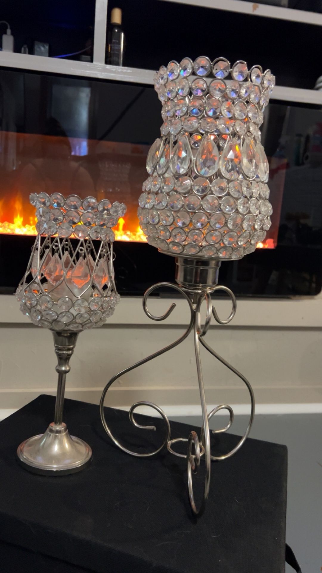 Crystal Candle Holder - Set