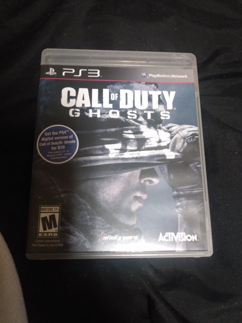 Vintage PlayStation 3 Call Of Duty Ghosts Game