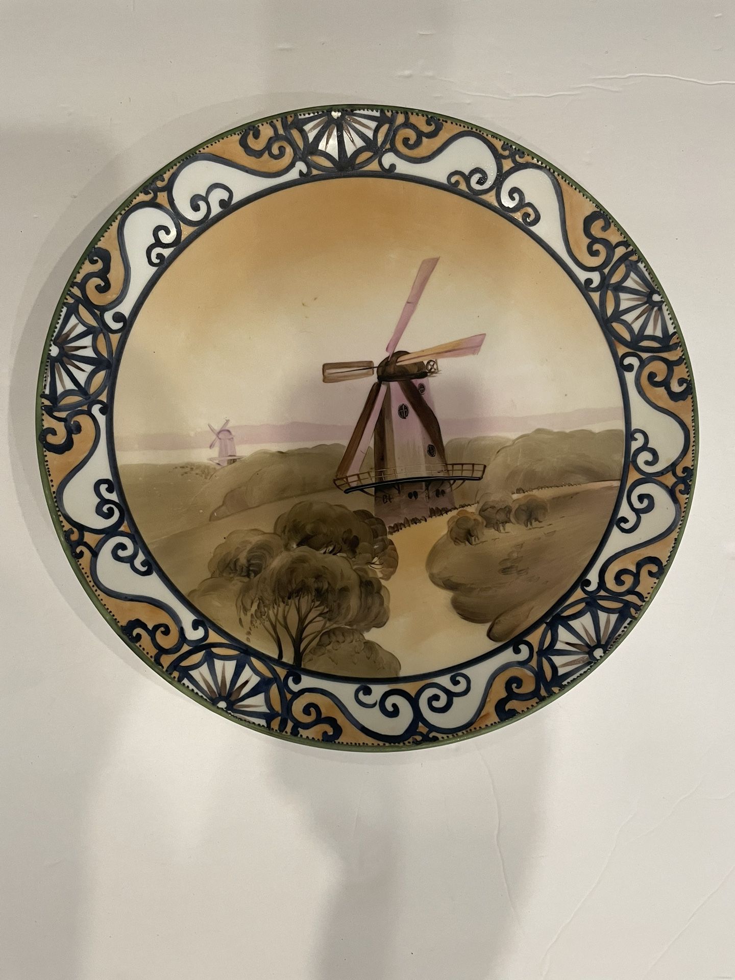 Hand Painted Nippon China Plate 