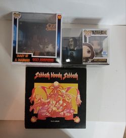 OZZY OSBOURNE :  Funko Pop Album Diary of A Madman/#323 Exclusive/ Blown Ups! /Sabbath Bloody Sabbath Vinyl Album