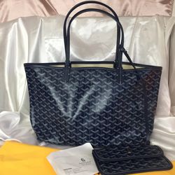 goyard tote navy