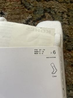 Nike White Socks Dry Fits