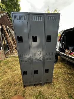Uline Industrial Metal Lockers (6 Compartments)