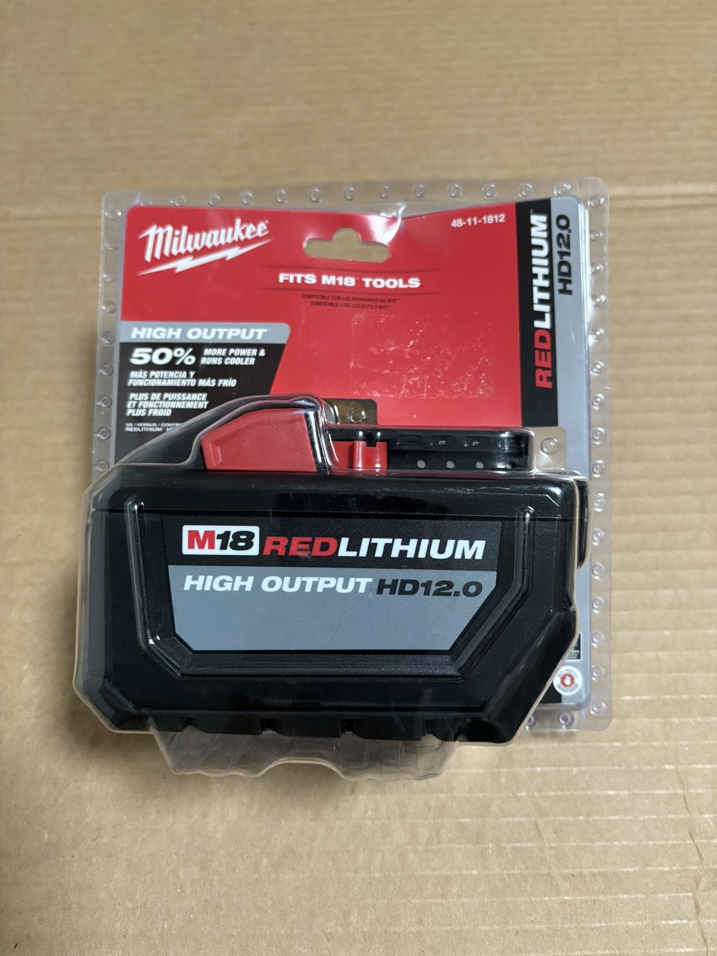 Milwaukee M18 Battery High Output 12.0 New Open Box 