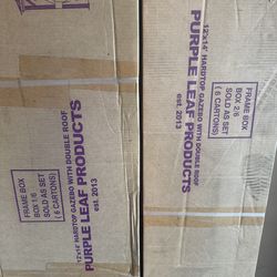 < PURPLE LEAF 10 ft.x 14 ft.Bronze Aluminum Power-Coated Frame Galvanized Steel Double Roof Hardtop Gazebo, Hooks, Netting, Blue Curtain