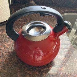 Red Tea Pot 