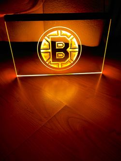 BOSTON BRUINS LED NEON LIGHT SIGN 8x12