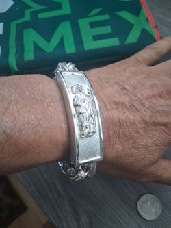 Esclava san judas plata 925MX 9" 15.3mm
