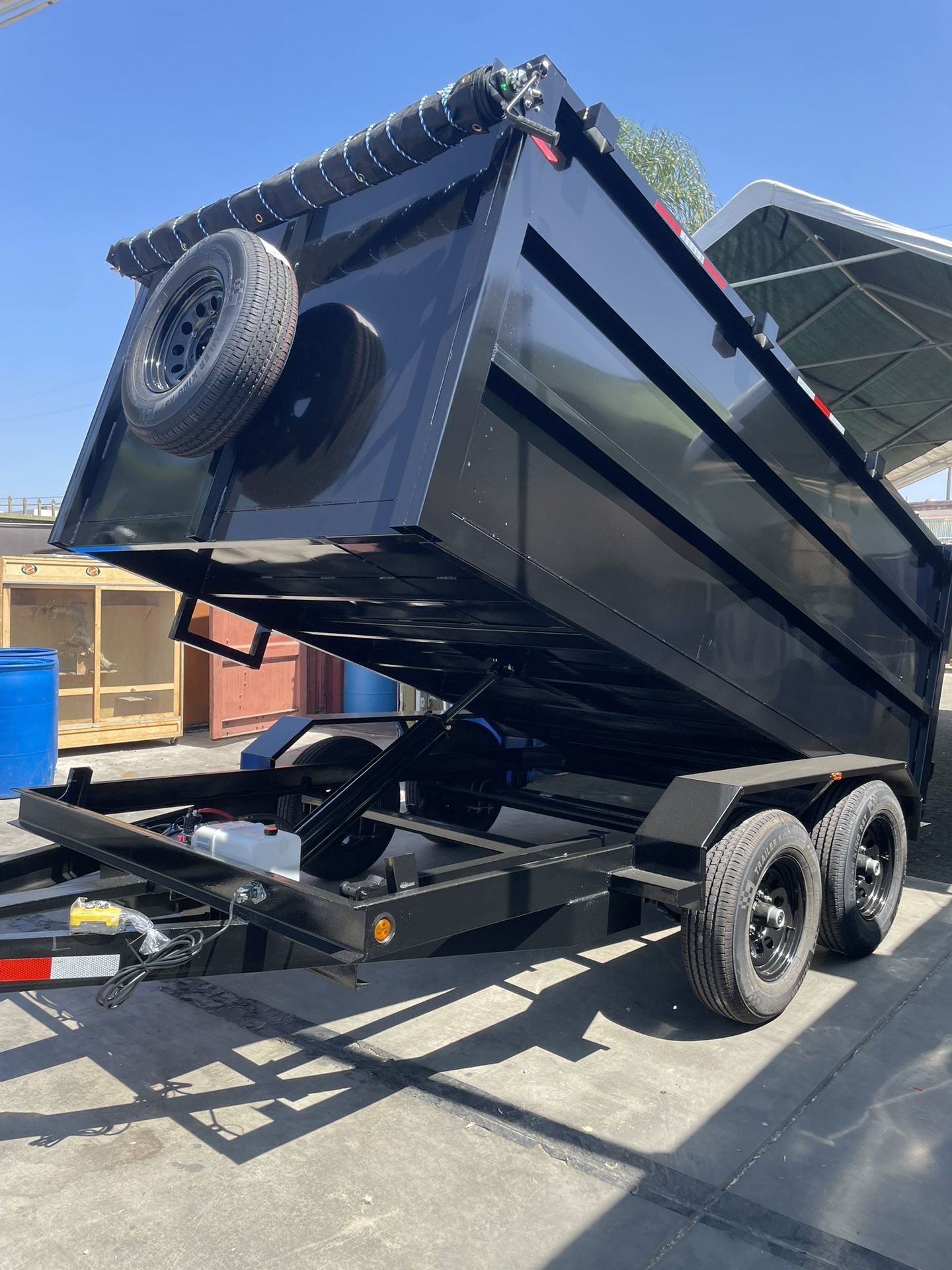 Smooth Loaded Dump Trailer 🤩✅
