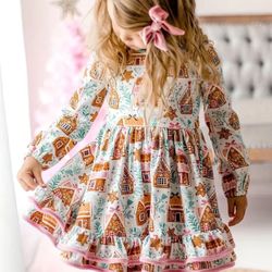 Brand New Ginger Bread House Girls Dress Size 6 And 3