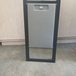 Dog Door Large , Bronze And Fits Sliding Glass Doors 77-81” 