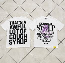 Brand new awful lot of cough syrup Rodeo tee size:S-M-L