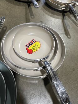 Tramontina 3-piece Tri-Ply Clad Stainless Steel fry pan set