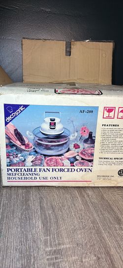 Vintage DecoSonic Turbo Convection Oven Fan-Forced Roast Bake Grill AF-209