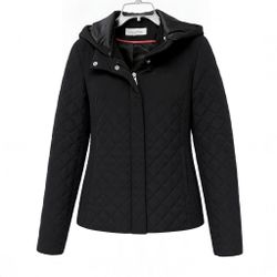 Calvin Klein Black Quilted Hooded Jacket