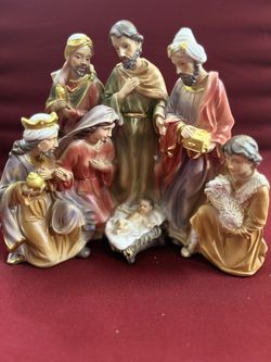 Brand New Sealed  Nativity Scene Figurine Set - Timeless Holy Family Christmas Display  