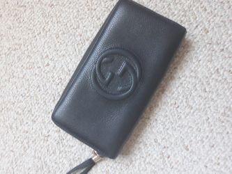 Authentic Gucci Soho Black Long Wallet