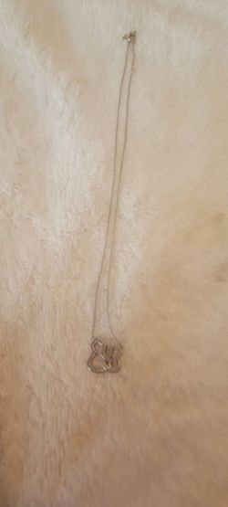 Silver Chain Necklace with Pendant