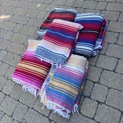 Bundle of 9 Mexican Beach Blankets