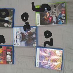 4 Play Station Games And 1 Xbox 360 Game